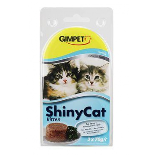 Gimpet ShinyCat Kitten konz. tuňák 2x70g