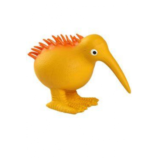 Hračka pes WHISTLE latex,pískací,oranžová 8,5cm Kiwi