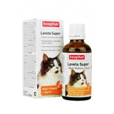 Beaphar Laveta Super vit. vyživující srst kočka 50ml Beaphar Laveta Super vit. vyživující srst kočka 50ml