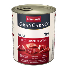 animonda GranCarno multi meat cocktail Hovězí, Kuřecí maso, Hra, Srdce, Turecko Dospělý jedinec 800 g