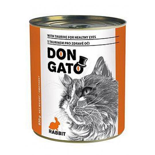 Don Gato cat konz. králičí 850g