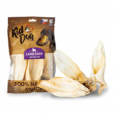 KIDDOG 100% Natural Snack, jahňacie ucho celé s ušnicou 12-14 cm / 4 ks