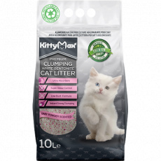 KITTYMAX hrudkující, bezprašný bílý bentonit BABY POWDER 10 l KITTYMAX hrudkující, bezprašný bílý bentonit BABY POWDER 10 l