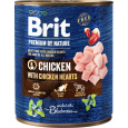 BRIT Premium by Nature Chicken with hearts - Mokré krmivo pro psy - 800 g