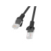 Lanberg PCU6-10CC-0100-BK síťový kabel Černá 1 m Cat6 U/UTP (UTP)