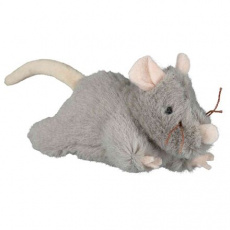 Plyšová myš šedá, robustní 15 cm Plyšová myš šedá, robustní 15 cm