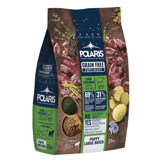 Polaris dog Grain Free Puppy Large Breed Lamb & Salmon 12 kg Polaris dog Grain Free Puppy Large Breed Lamb & Salmon 12 kg