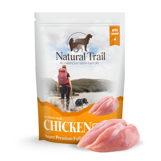 NATURAL TRAIL Pouch Chicken - vlhké krmivo pro psy - 500g