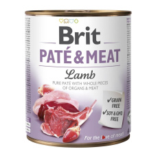 BRIT Paté & Meat s jehněčím masem - 800g