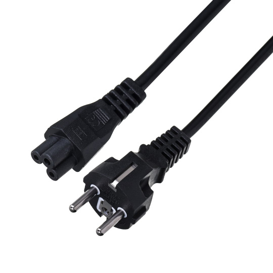 Savio CL-81 napájecí kabel Černá 1,8 m Zásuvka typu E IEC C5