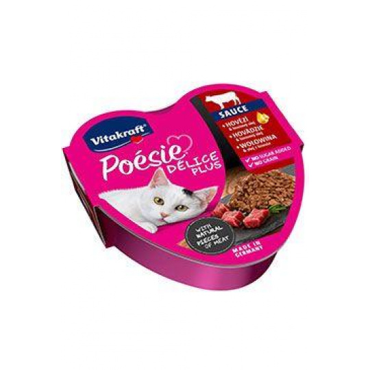 Vitakraft Cat Poésie Délice Plus Sauce hovězí 85g Vitakraft Cat Poésie Délice Plus Sauce hovězí 85g