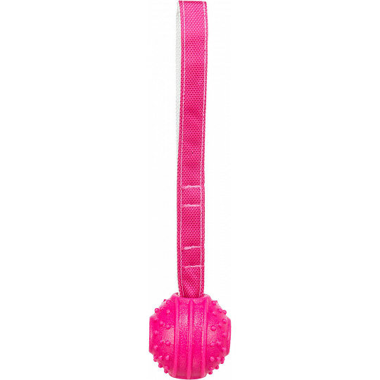 Soft & Strong, míček s poutkem, TPR, 27 cm, růžová