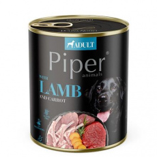 NEW PIPER s jehněčím a mrkví, konzerva pro psy 800g NEW PIPER s jehněčím a mrkví, konzerva pro psy 800g