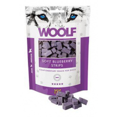 WOOLF pochoutka soft blueberry strips 100g WOOLF pochoutka soft blueberry strips 100g