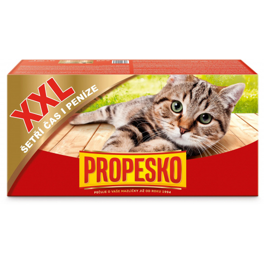 Propesko kapsičky s kuřecím, hovězím, králíkem a lososem v omáčce 48x100 g