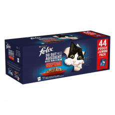 Nestlé FELIX Fantastic cat Multipack hovädzie&kura&losos&tuniak želé kapsička 44x85 g