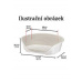 Pelech plast SIESTA DLX 4 hnědý 61,5x45x21,5cm FP