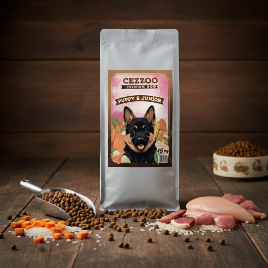 CEZZOO Premium Dog Puppy & Junior 15 kg