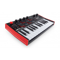 AKAI MPK Mini Play MK3 Ovládací klávesnice Kontrolér MIDI USB Černá, červená