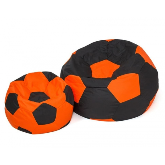 Sako taška pouf Ball black-orange L 80 cm