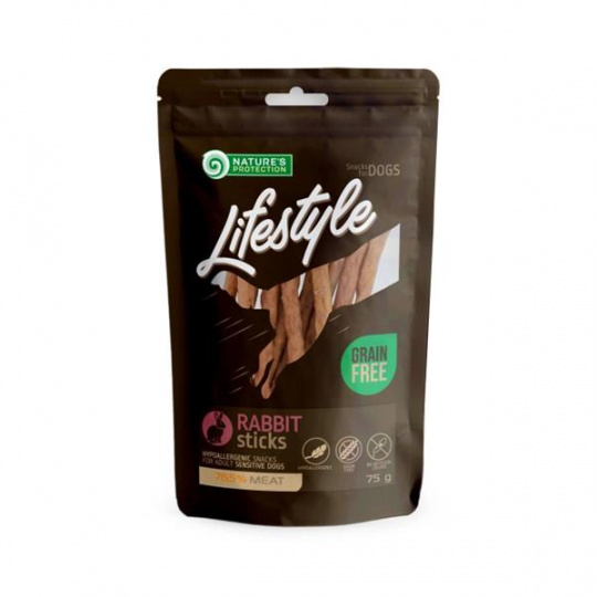 Pamlsok Natures P Lifestyle dog rabbit sticks 75 g