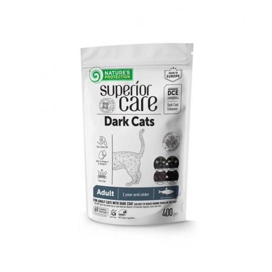 Natures P Superior care dark cat GF adult herring all breed 400 g