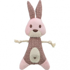 Rabbit - králík, 24 cm, hračka bez zvuku, látka/plyš, růžová Rabbit - králík, 24 cm, hračka bez zvuku, látka/plyš, růžová
