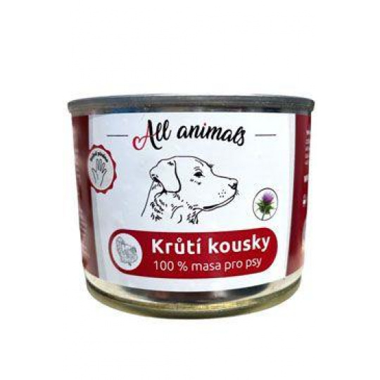 All Animals DOG konz. Krůtí kousky 200g