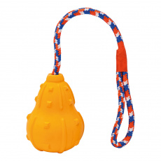 Vrhací "HOKAIDO" z přírodní tvrdé gumy 10 / 43 cm na laně, HipHop Dog Vrhací "HOKAIDO" z přírodní tvrdé gumy 10 / 43 cm na laně, HipHop Dog