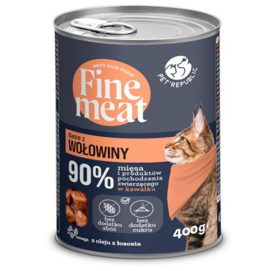 PET REPUBLIC Fine Meat Beef dish - mokré krmivo pro kočky - 100g