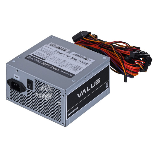 Chieftec Value APB-700B8 napájecí zdroj 700 W 20+4 pin ATX ATX Stříbrná