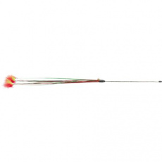 Xmas rod - vánoční hrací prut s peříčky a rolničkou, 31 cm Xmas rod - vánoční hrací prut s peříčky a rolničkou, 31 cm