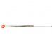 Xmas rod  - vánoční hrací prut s peříčky a rolničkou,  31 cm
