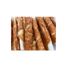 Pochoutka Kabanos obalený s lososem a treskou 100g Pochoutka Kabanos obalený s lososem a treskou 100g