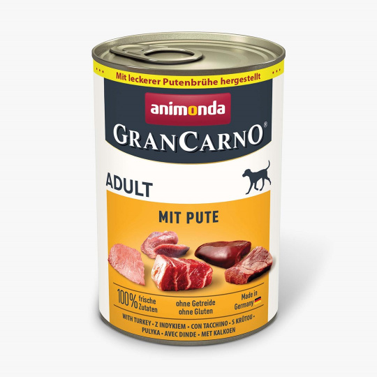 ANIMONDA GranCarno Adult Turkey - mokré krmivo pro psy - 400g