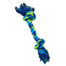 Hračka pes BUSTER Dent.Rope 2 uzly modrá/limet.30cm M Hračka pes BUSTER Dent.Rope 2 uzly modrá/limet.30cm M