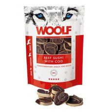 WOOLF pochoutka beef sushi with cod 100g WOOLF pochoutka beef sushi with cod 100g