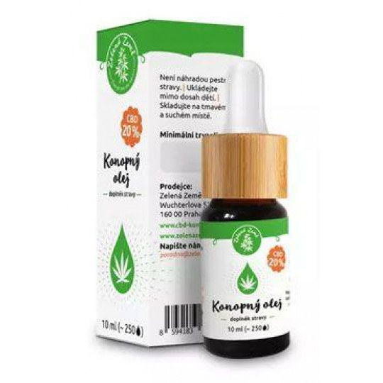 CBD konopný olej 20%, 10ml