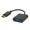 Savio CL-90 adaptér k video kabelům 0,2 m DisplayPort VGA (D-Sub) Černá