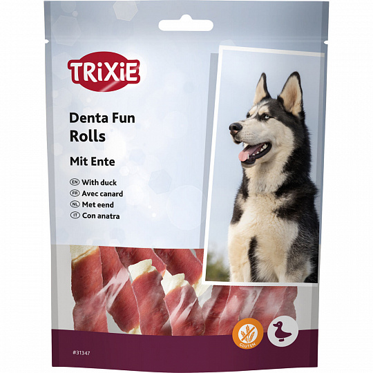 DentaFun MINI žvýkací tyčinky s kachním masem, 6 cm/120 g