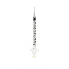 Striekačka KRUUSE U100 inzulínová 3-dielna, 1 ml s ihlou 29 G x 1/2