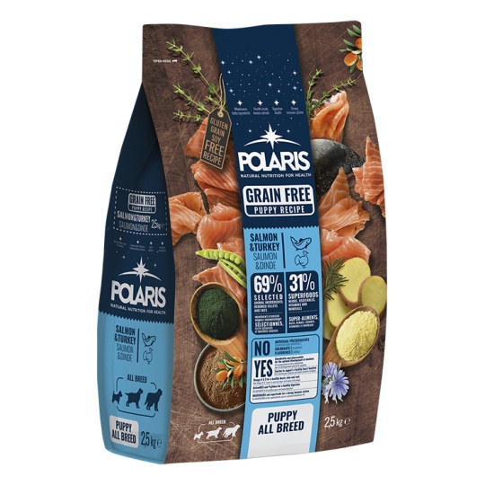 Polaris dog Grain Free Puppy All Breed Losos & Krůta 12 kg Polaris dog Grain Free Puppy All Breed Losos & Krůta 12 kg