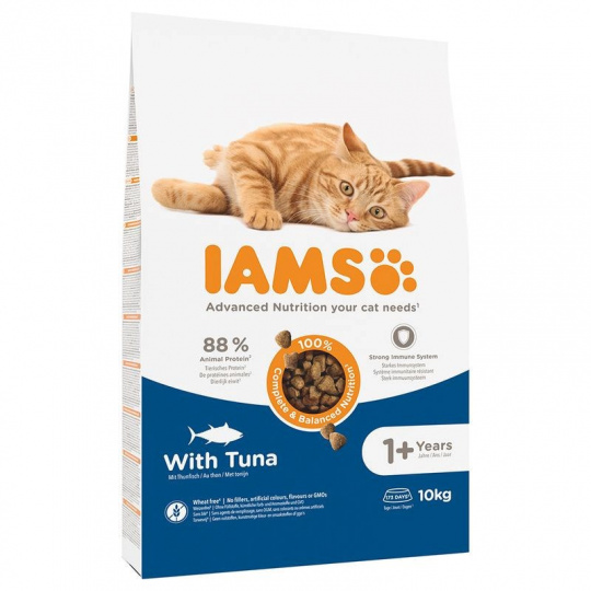 IAMS Advanced Nutrition Cat Adult Tuna - suché krmivo pro kočky - 10 kg