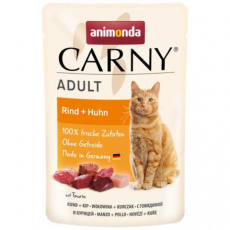 Carny Adult 85 g hovězí + kuřecí, kapsička pro kočky Carny Adult 85 g hovězí + kuřecí, kapsička pro kočky