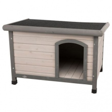 Natura bouda pro psa s rovnou střechou S-M 85 x 58 x 60 cm, šedá Natura bouda pro psa s rovnou střechou S-M 85 x 58 x 60 cm, šedá