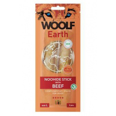 WOOLF pochoutka Earth NOOHIDE L Sticks with Beef 85g WOOLF pochoutka Earth NOOHIDE L Sticks with Beef 85g