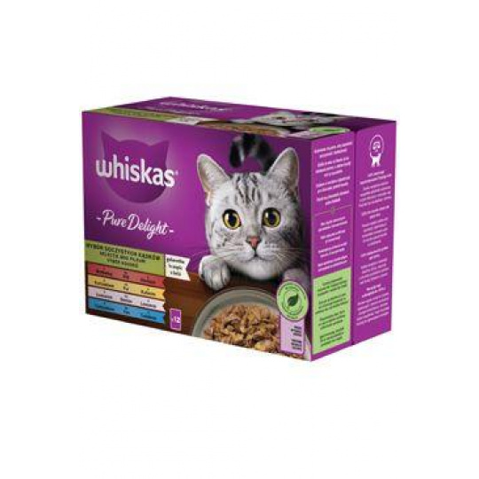 Whiskas kapsa Pure Delight mix v želé 12x85g