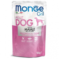 MONGE GRILL kapsička s vepřovým masem pro psy 100 g MONGE GRILL kapsička s vepřovým masem pro psy 100 g