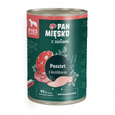 PAN MEAT with Herbs Pate with Rabbit - mokré krmivo pro psy - 400 g