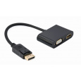 Gembird A-DPM-HDMIFVGAF-01 DisplayPort samec na HDMI samice + adaptérový kabel VGA samice, černý